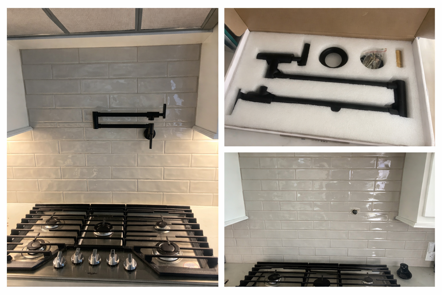 Kitchen Backsplash and Pot Filler Installation